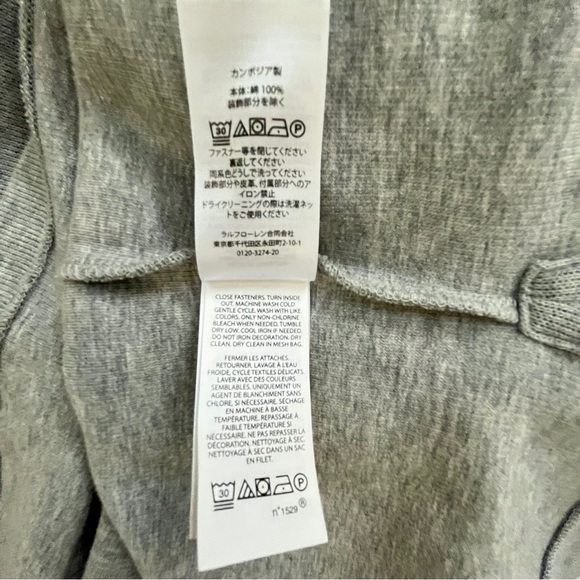 Polo Ralph Lauren Men’s XXL Gray Zip Pullover Sweater Classic-Vintage Look - Picture 10 of 13